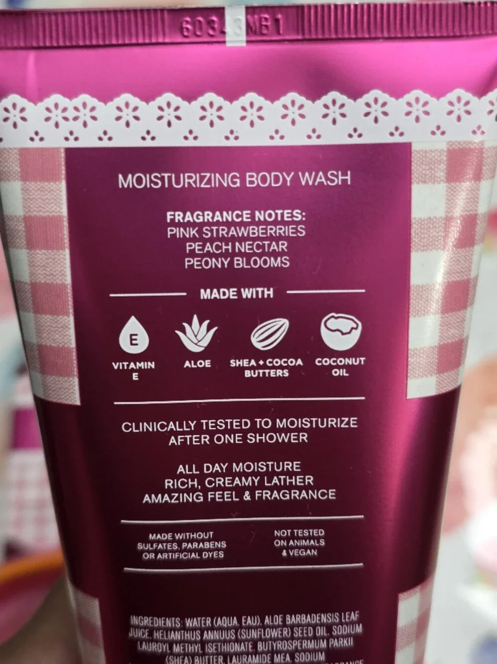 Bath & Body Works Gingham Gorgeous Pink Bath & Body Set 4 Piece NEW